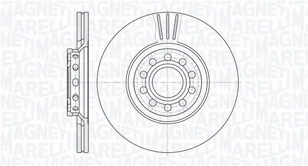 MAGNETI MARELLI stabdžių diskas 361302040412